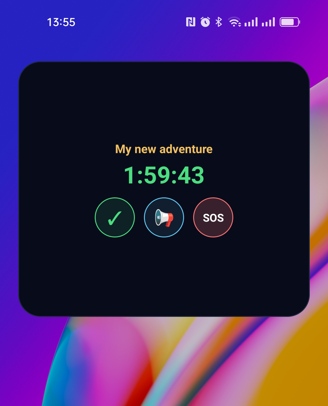 SafeOutside Android home-screen widget